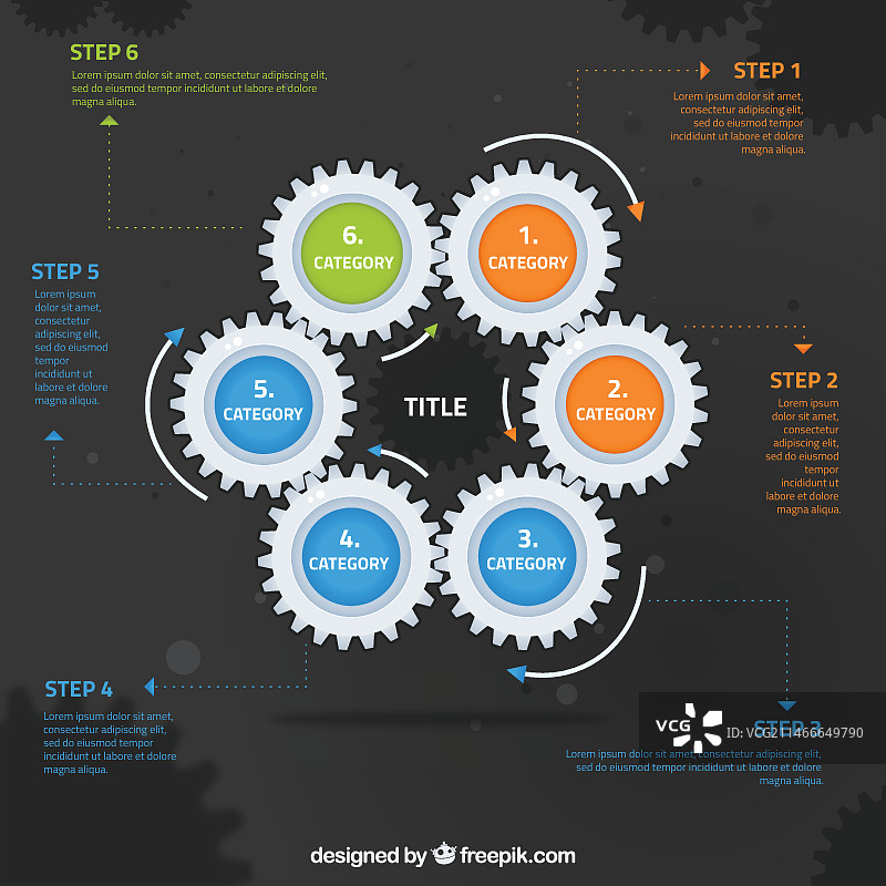 机械装置信息图图片素材