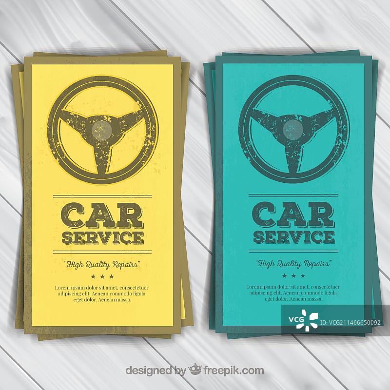 汽车服务宣传单图片素材