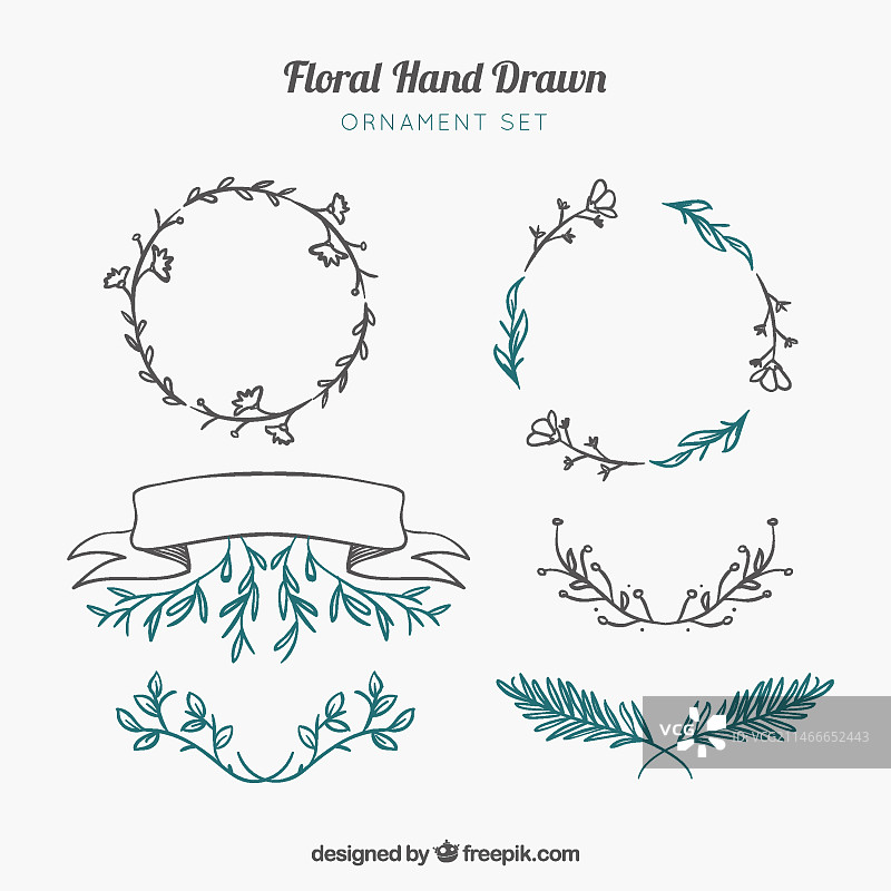 手绘装饰元素图片素材