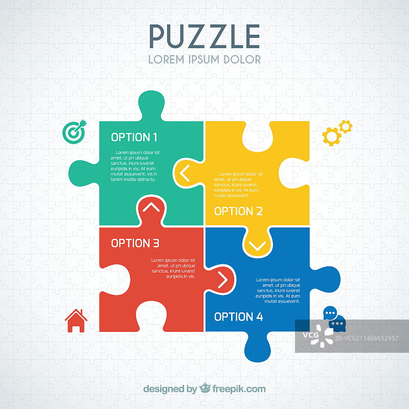 拼图信息图图片素材