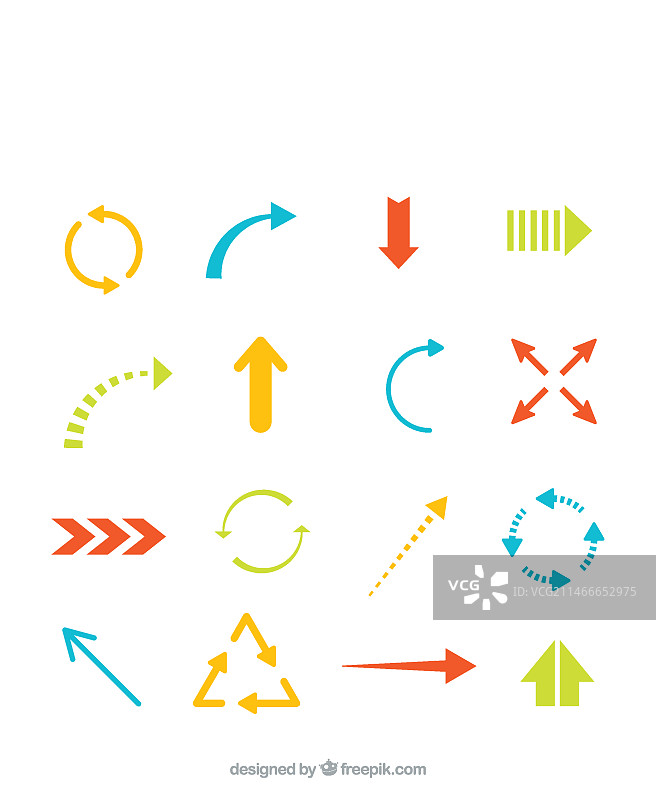 彩色箭头合集图片素材