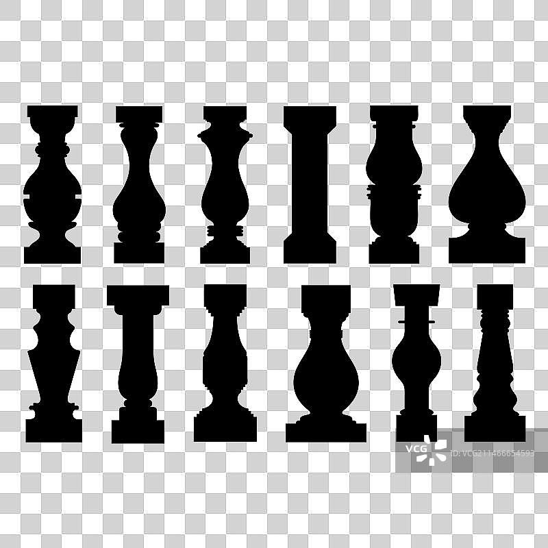 不同的栏杆合集图片素材