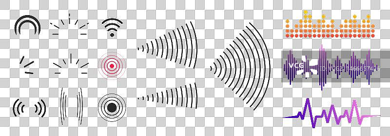信号无线技术雷达图标图片素材