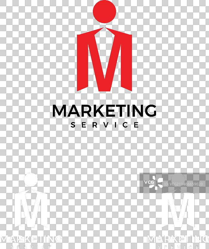 字母M标志设计模板图片素材