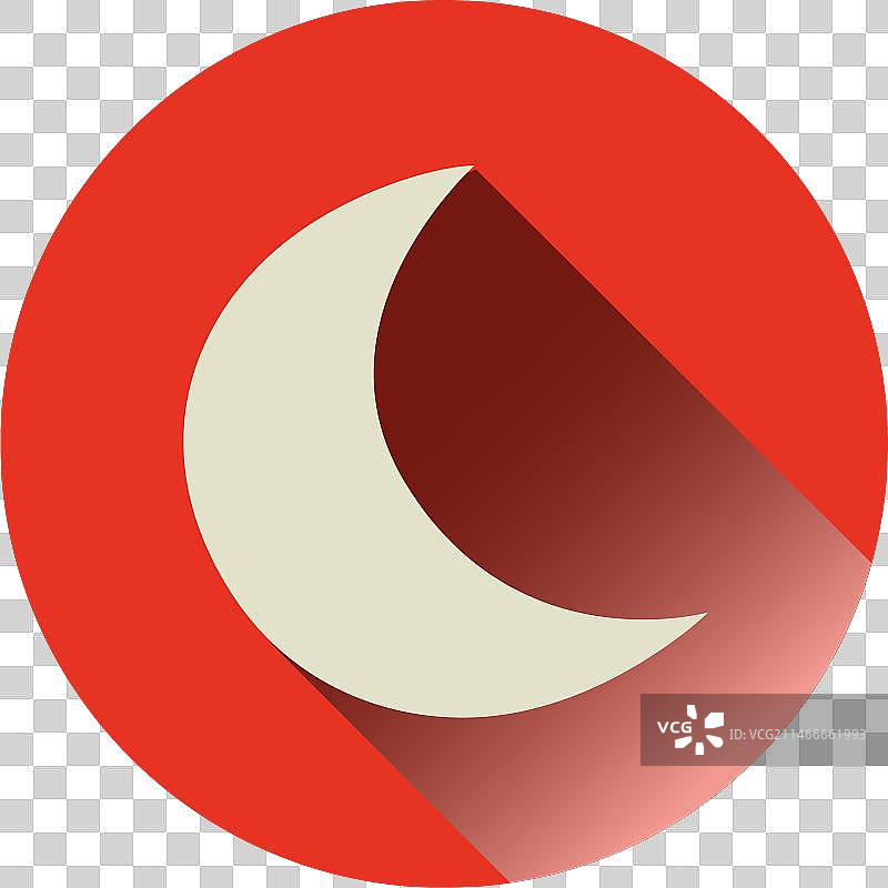 月亮圆形图标图片素材