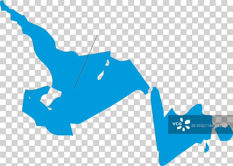 纽芬兰和拉布拉多省地图图片素材