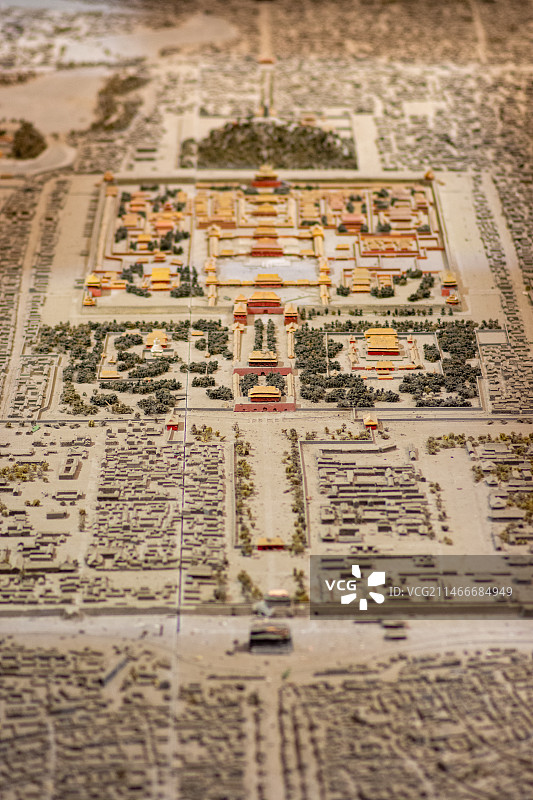 北京沙盘模型 故宫沙盘模型 北京中轴线俯瞰图片素材