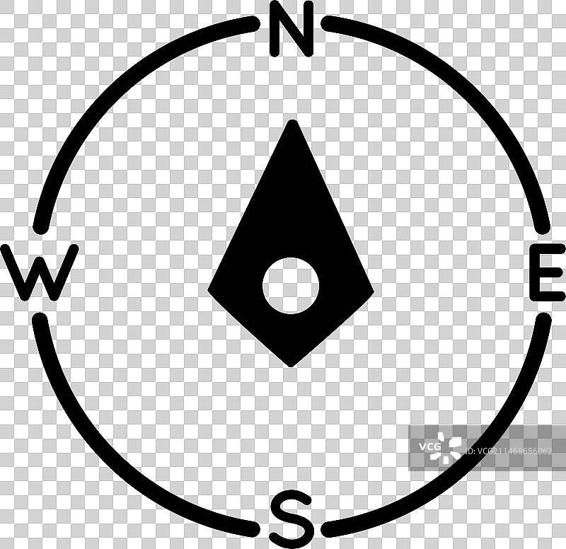 航海罗盘工具笔触图片素材