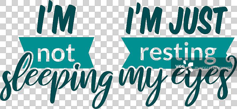 没有睡觉，只是在休息眼睛语录图片素材