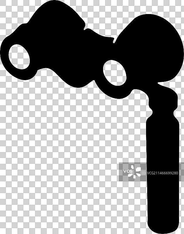 歌剧院望远镜轮廓图片素材