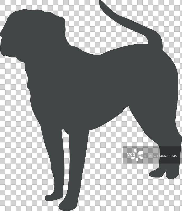 老年犬剪影姿势图片素材