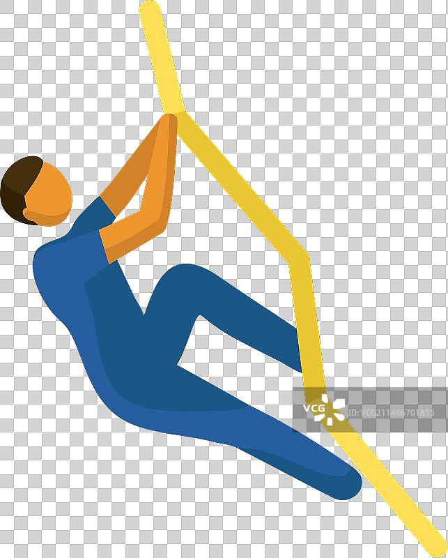 扁平风格奥林匹克攀岩运动象形图图片素材