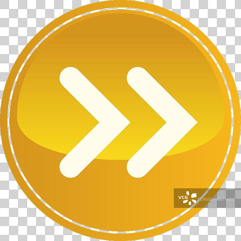 橙色圆形下一步按钮图片素材