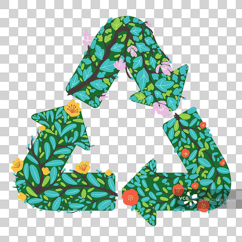 环保元素-回收图标图片素材