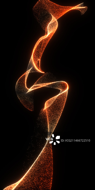 3D黑底轻绘特写图片素材