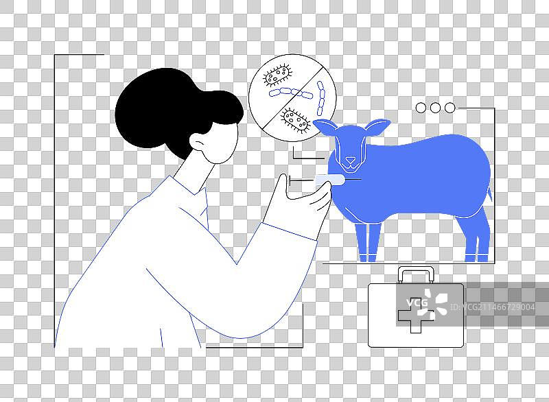 抗寄生虫药物抽象概念图片素材