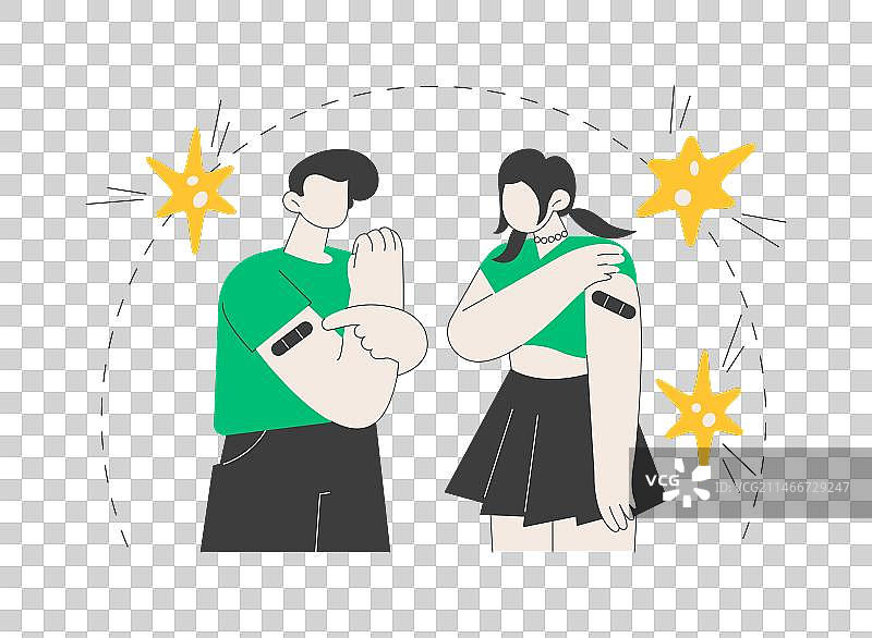 青少年疫苗接种抽象概念图片素材