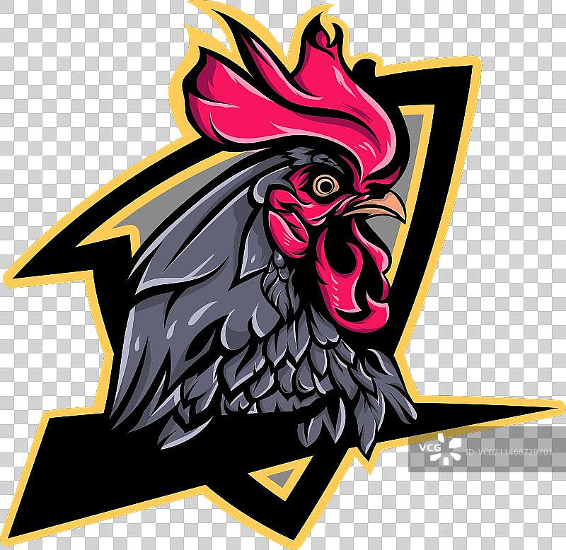 公鸡动物标志图片素材