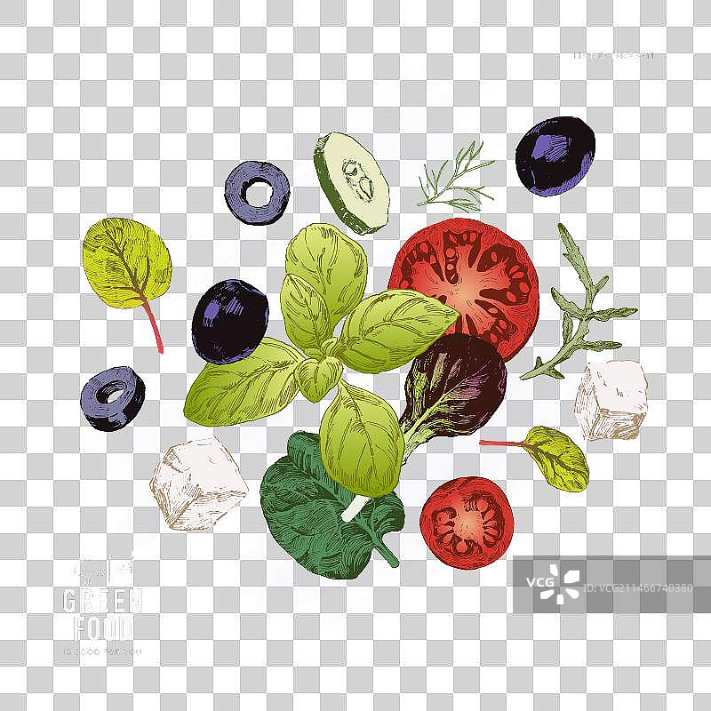 黑色背景上的菲达沙拉banner图片素材