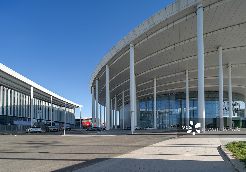 中国山东济南黄河国际会展中心外景图片素材