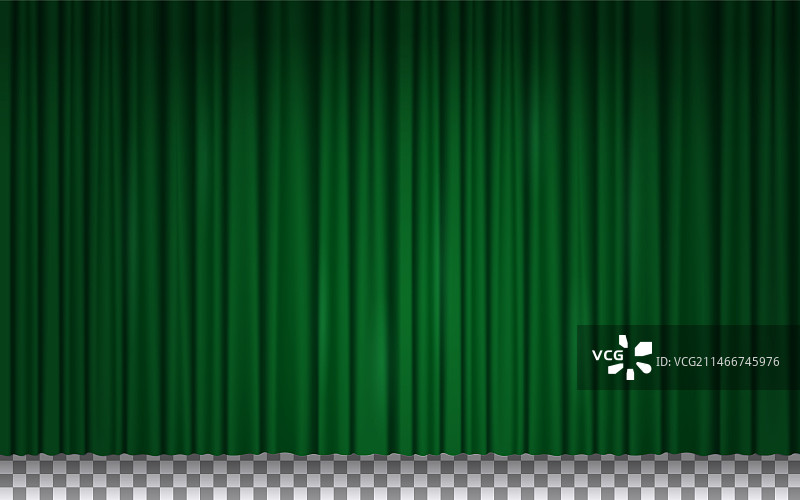 剧院舞台马戏团电影绿色幕布图片素材
