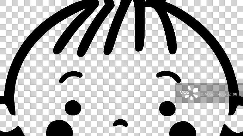 婴儿 - 黑白隔离图标图片素材