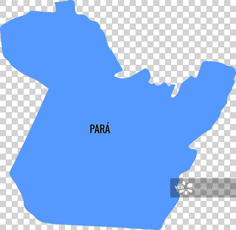 帕拉州地图图片素材