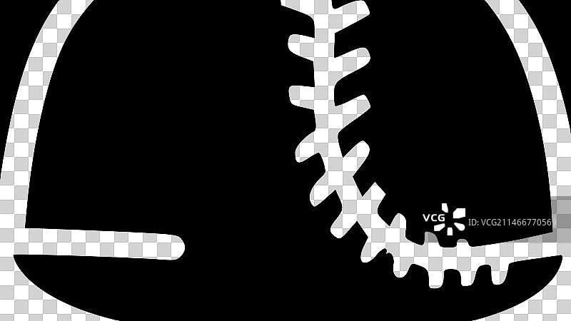 棒球-简约扁平风格logo图片素材