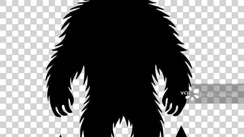 高品质大脚怪T恤logo图片素材