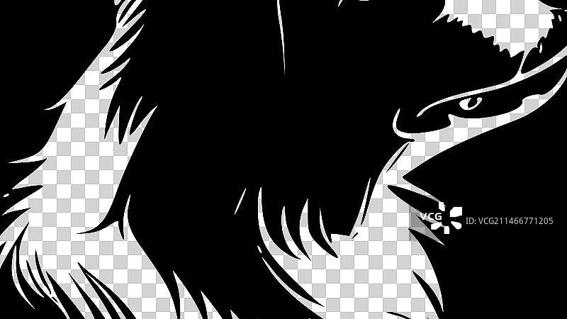 高品质边境牧羊犬Logo图片素材