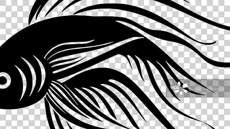 鱼类高质量Logo设计，适用于T恤图片素材