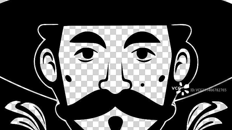 墨西哥极简剪影图片素材