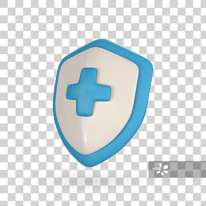 3D医疗防护盾图片素材
