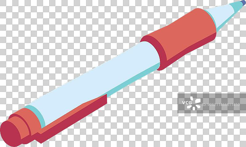 钢笔安瓿墨水扁平图标图片素材