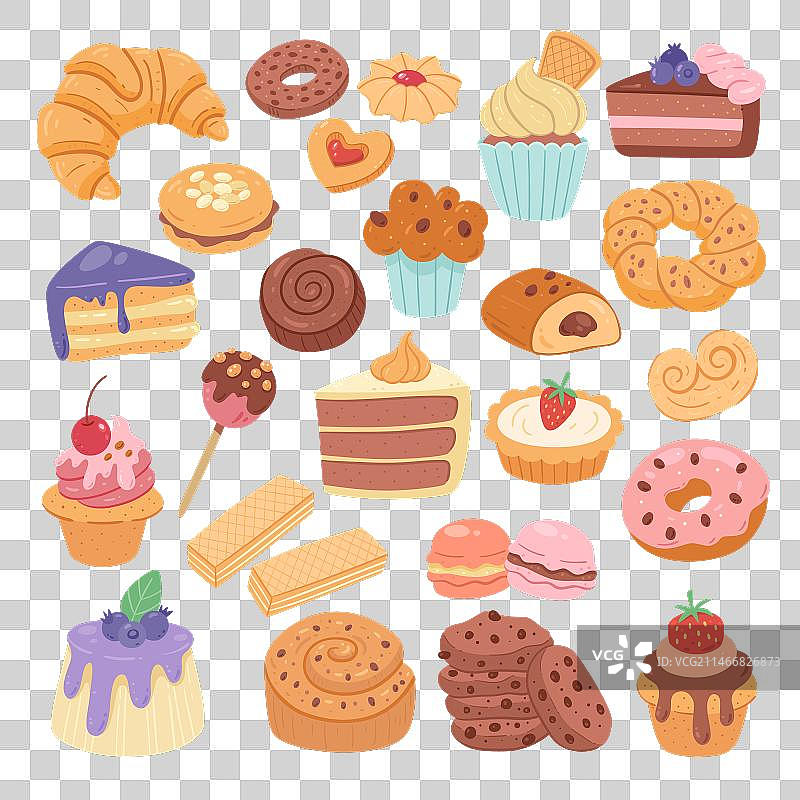 甜点烘焙食品剪贴画图片素材