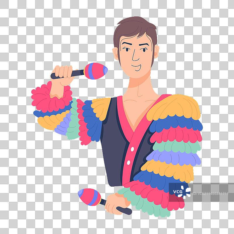 沙槌演奏者图片素材