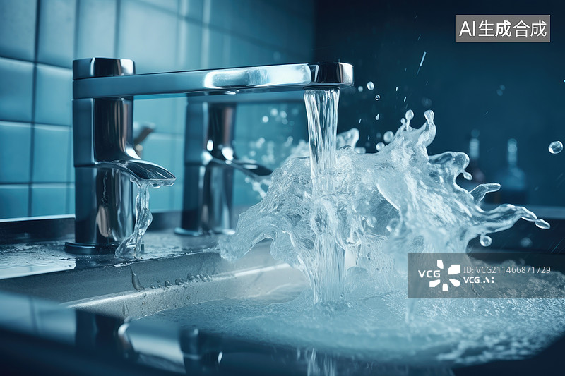【AI数字艺术】节约用水与创意图片素材