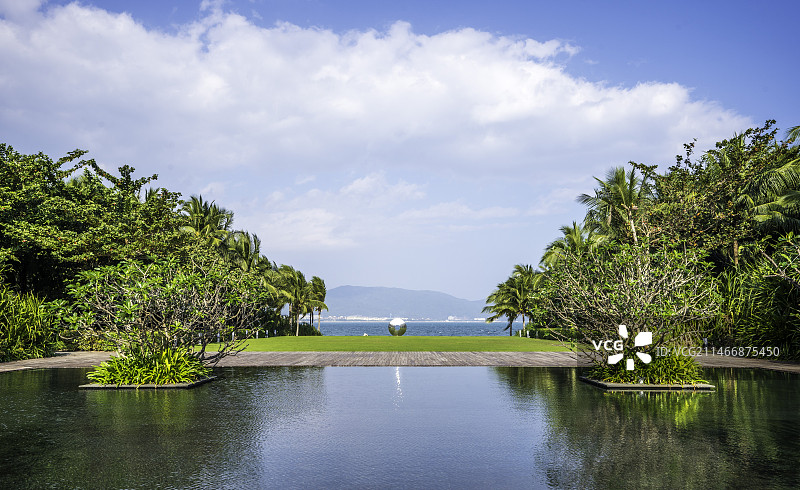 海南三亚太阳湾柏悦酒店图片素材