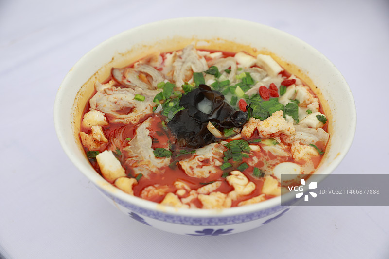 西安美食：葫芦头泡馍图片素材