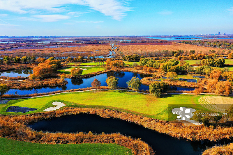 雄安新区雄县温泉城冬季风光美无限 （温泉城）图片素材