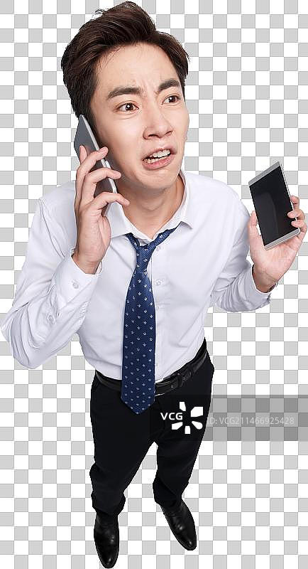 商务青年男人打电话图片素材