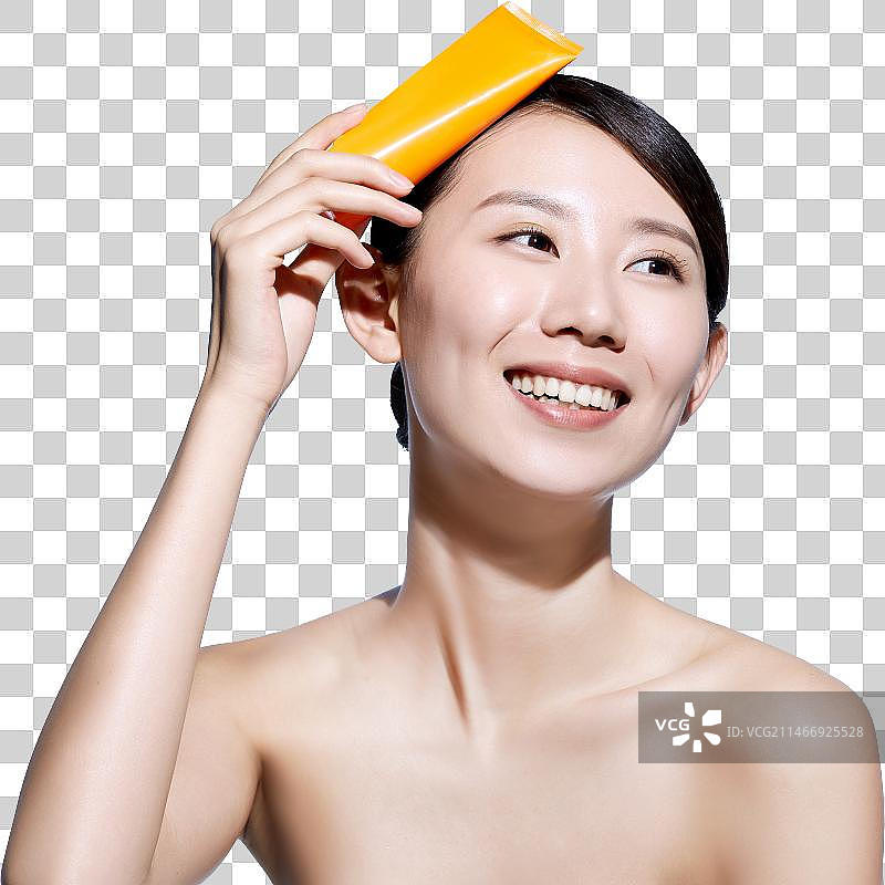 年轻美女妆面图片素材