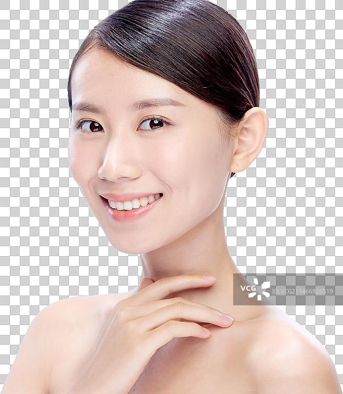 年轻美女妆面图片素材