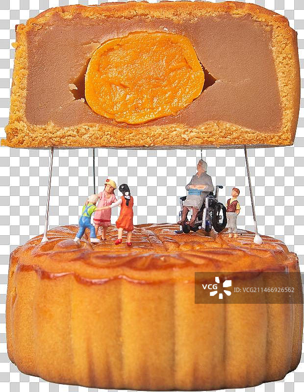 月饼与玩偶图片素材