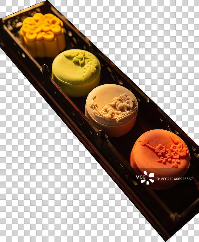 月饼与中式茶杯图片素材