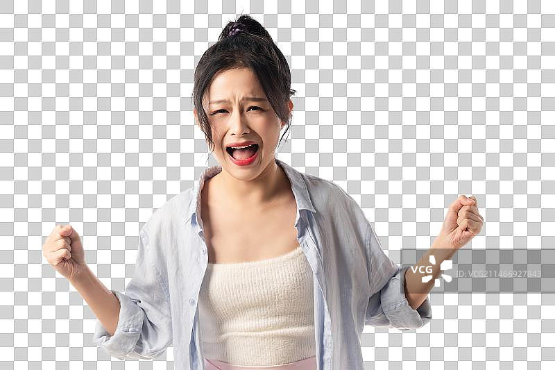 苦恼的青年女人图片素材