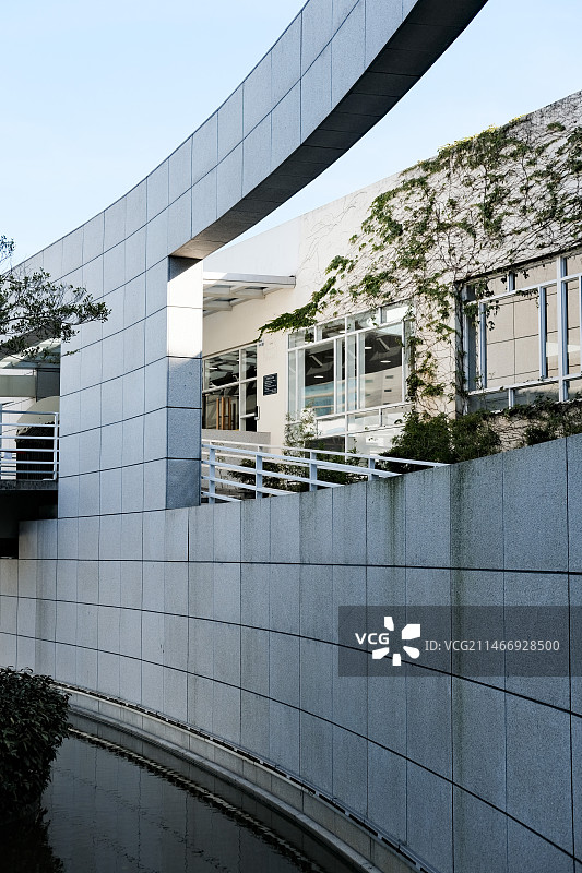 深圳何香凝美术馆建筑内部和外观图片素材