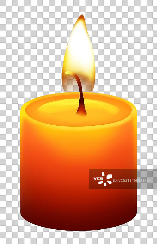 一支燃烧的蜡烛图片素材