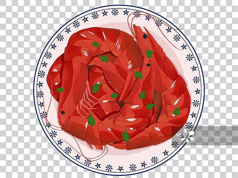 年夜饭美食元素虾图片素材