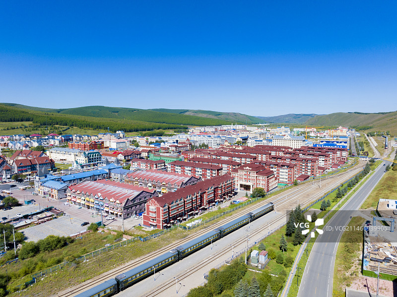 内蒙古阿尔山火车站，阿尔山站图片素材